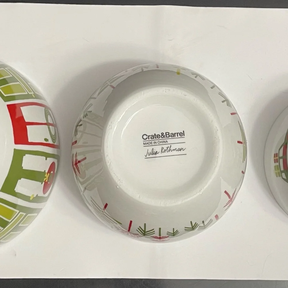 Crate & Barrel Julia Rothman mixing bowls